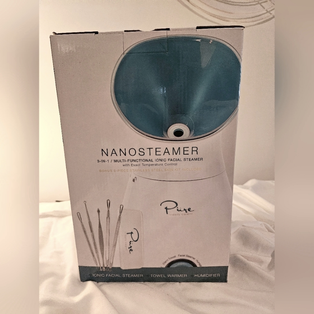 NanoSteamer Large 3-in-1 Nano Ionic Facial Steamer
